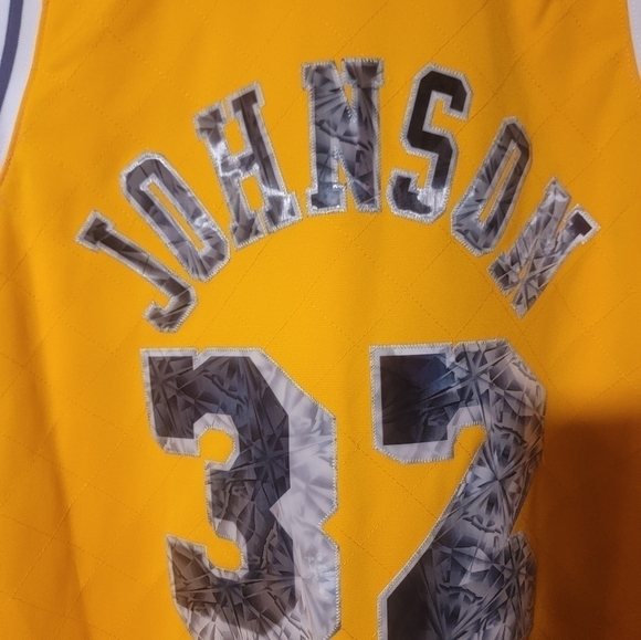 Magic Johnson Mitchell & Ness NBA 75th Anniv. 1984 Los Angeles Lakers Jersey 2XL - Picture 3 of 7